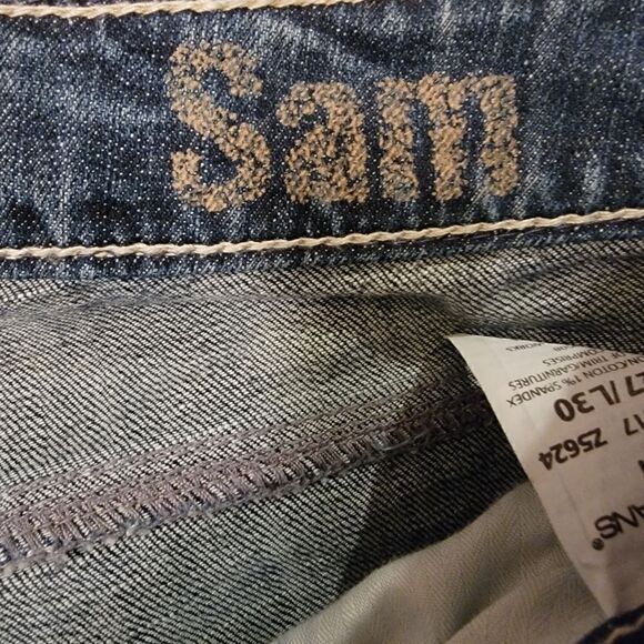 Silver Jeans Sam Boyfriend Distressed Denim 27x30 - Picture 4 of 5